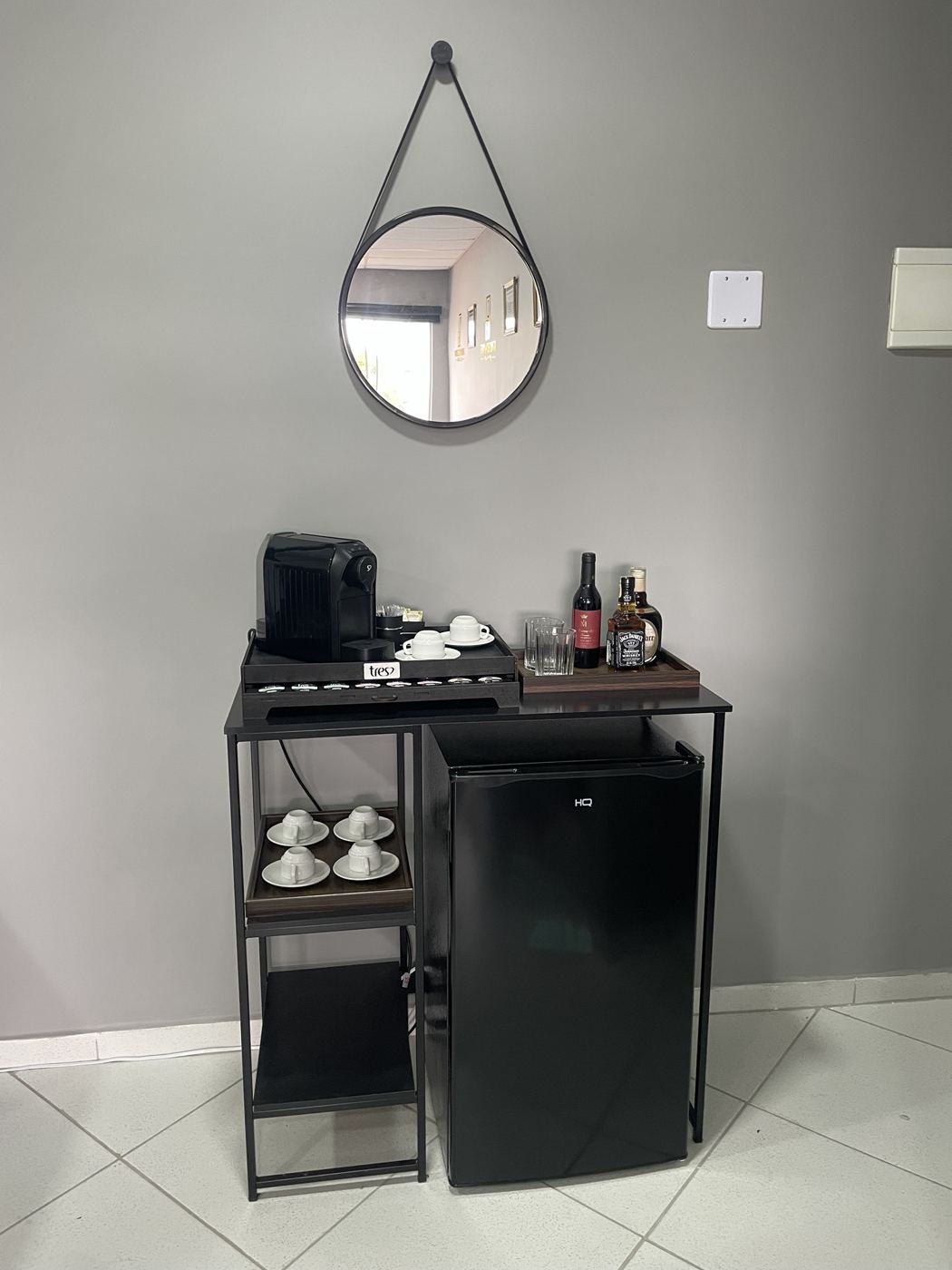 Cantinho do café para receber clientes
